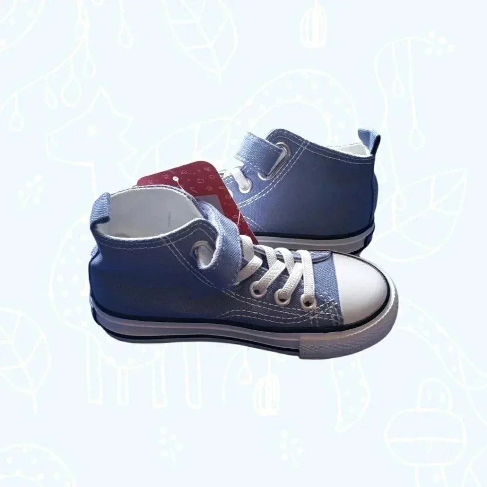 Classic sport unisex stars graphic high-top lace up front  sneakers size 10